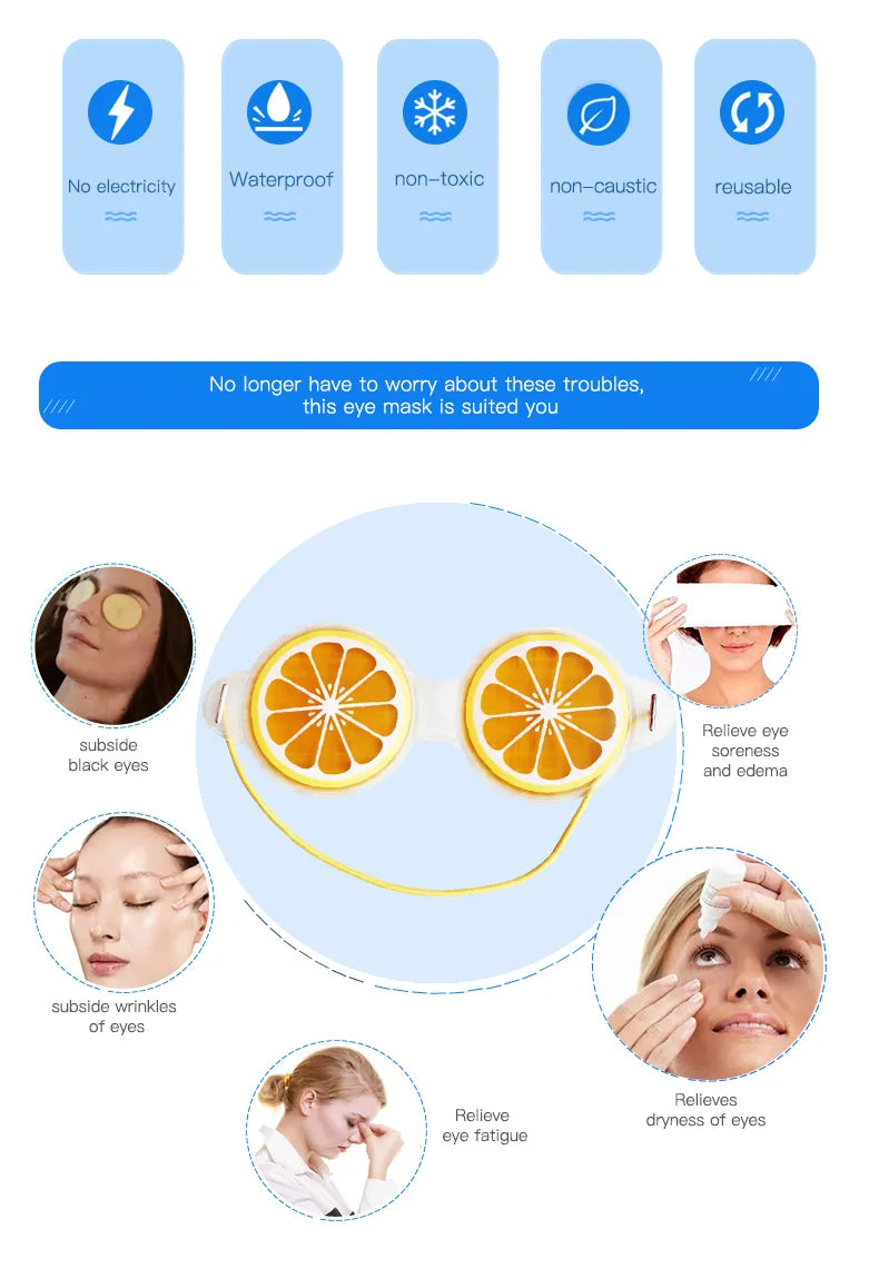 Fruit-Shaped Ice  Gel Eye Masks
