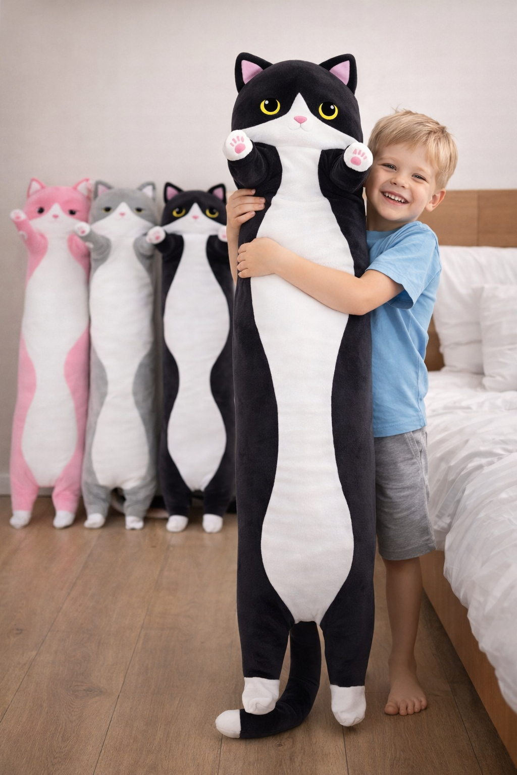 Cute Stuffed Plush Cat  Soft | Sleep Hugging  Pillow | Extra Size 130cm