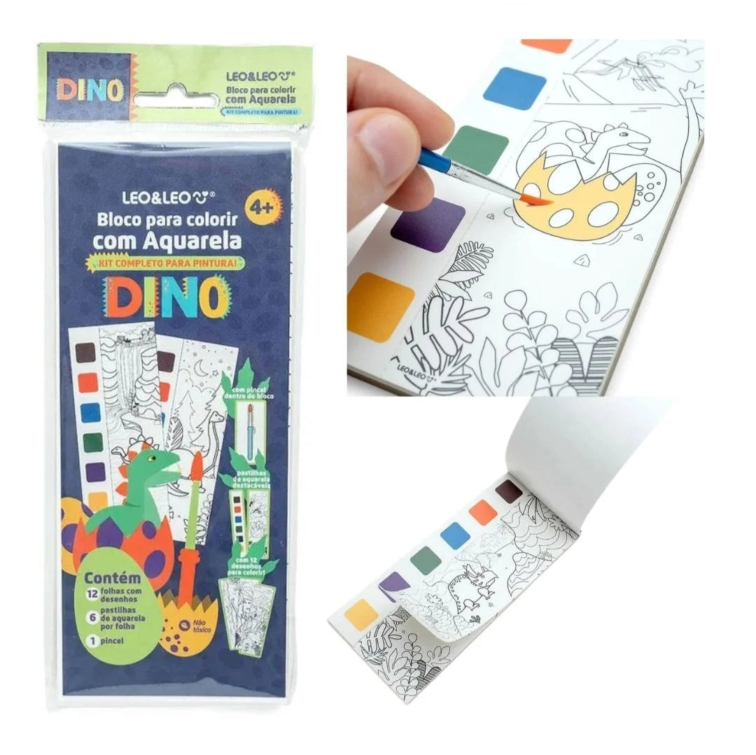 Dino Water Coloring Book | 4+