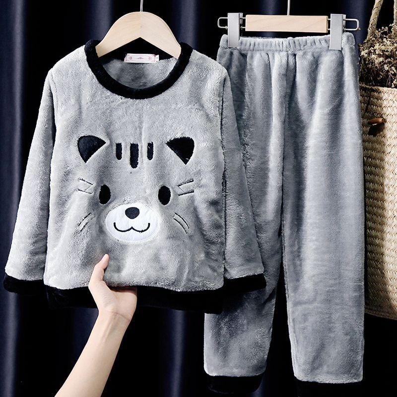Warm Pyjama Cat For Boys And Girls Size 3-14y