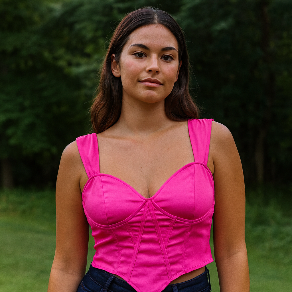 Pink Corset For Women Brand:PrettyLittleThing Size M