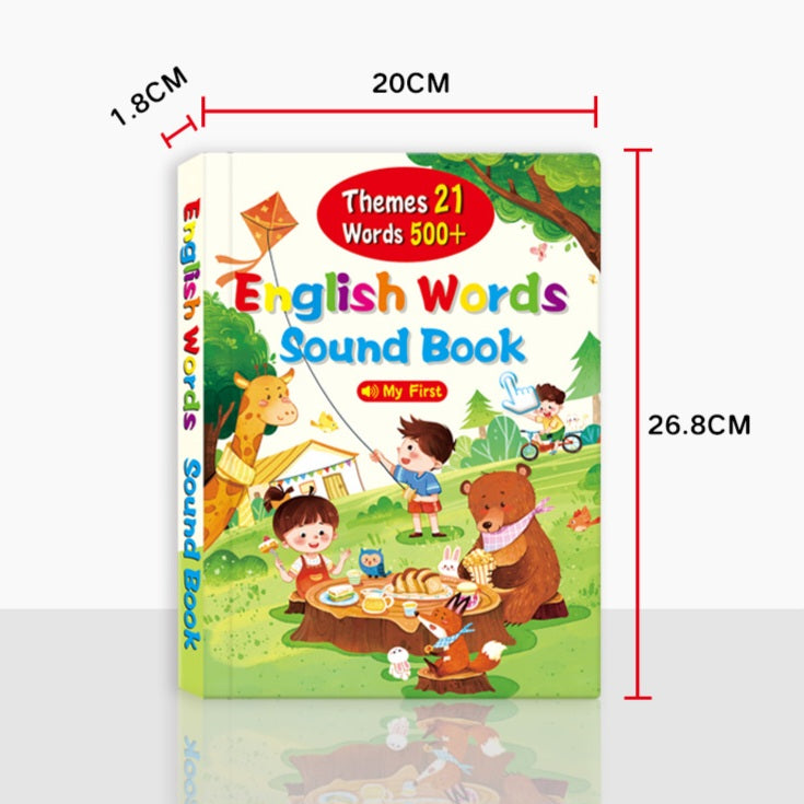 English Words Sound Book Interactive | Rechargeable | Hard Cover | 2+