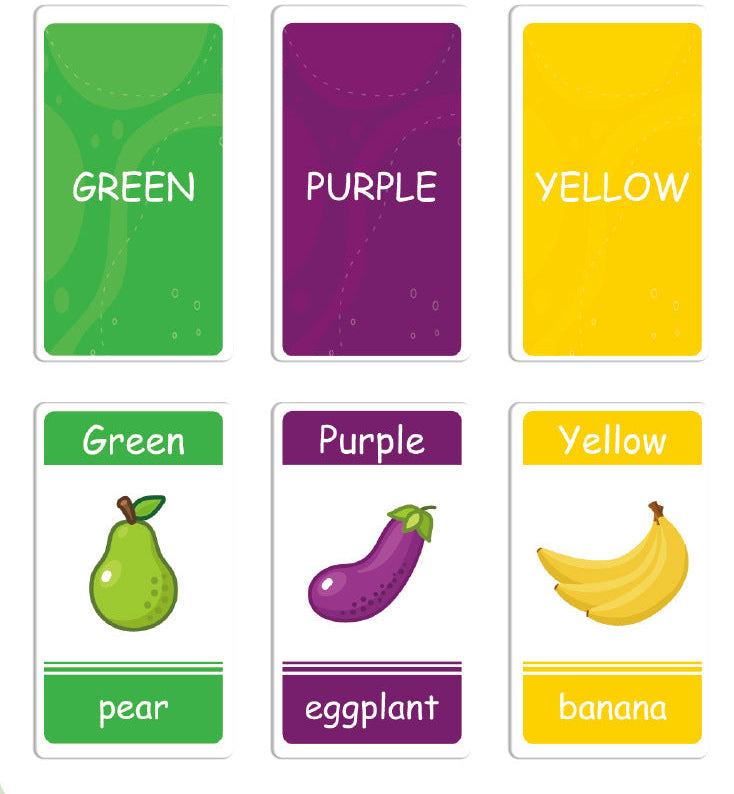 Toddler Learning Flash Cards – 58 Double-Sided Cards | 0–6 Years | Size 10.5×6.5×2.5cm