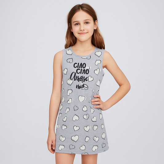 Girl Cotton Dress Original Marine Size 10y