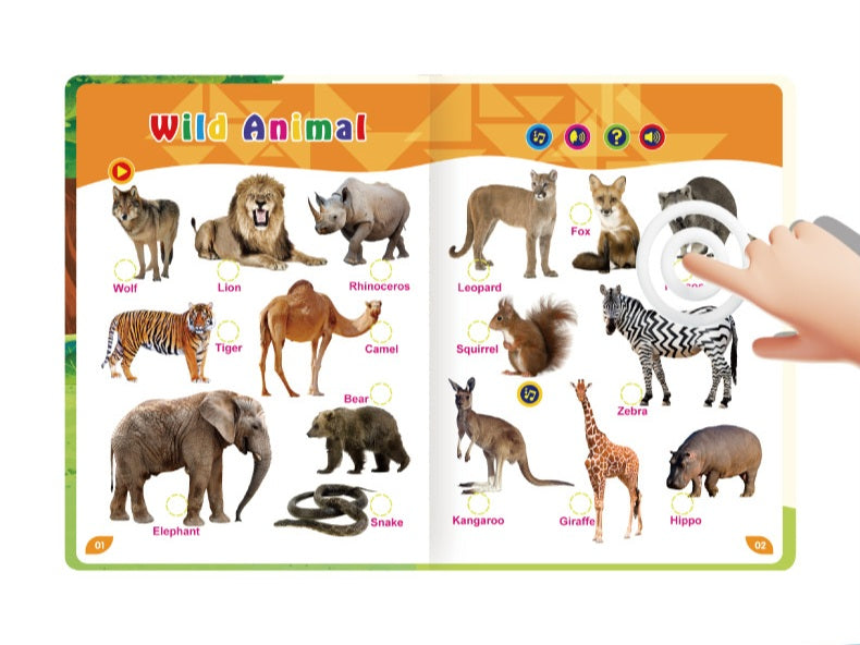 English Words Sound Book Interactive | Rechargeable | Hard Cover | 2+