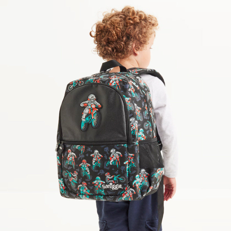 Smiggle Backpack Motorcycle Design 42cm G1-G3