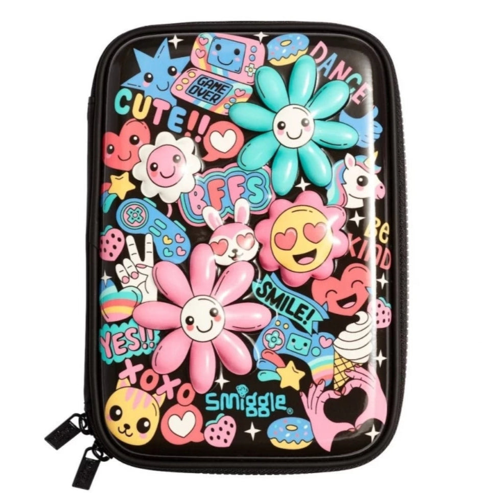 Smiggle Pencil Case | Hardtop | Flower