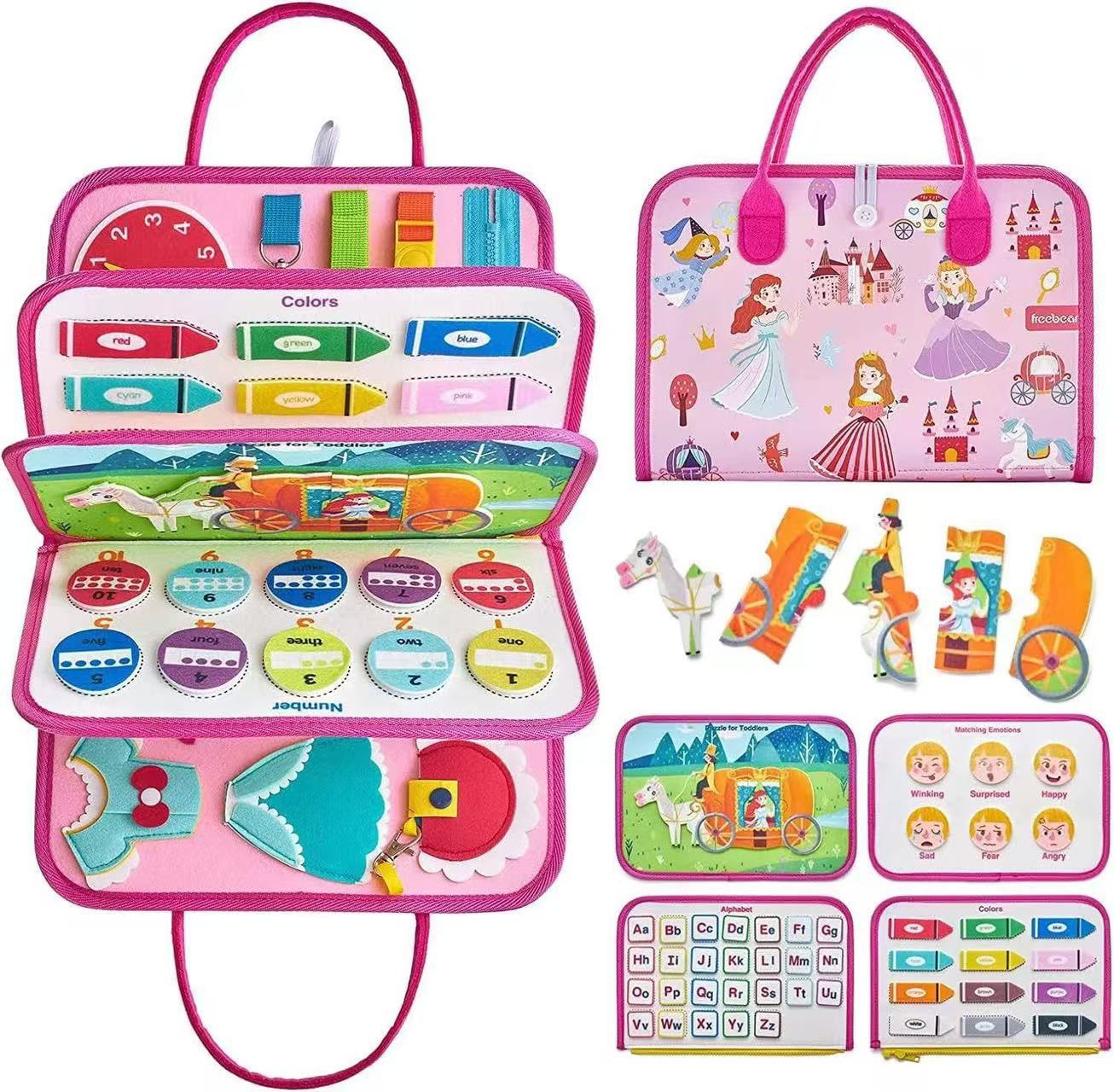 Toddler Busy Board Sensory Preschool Educational Toy For Kids