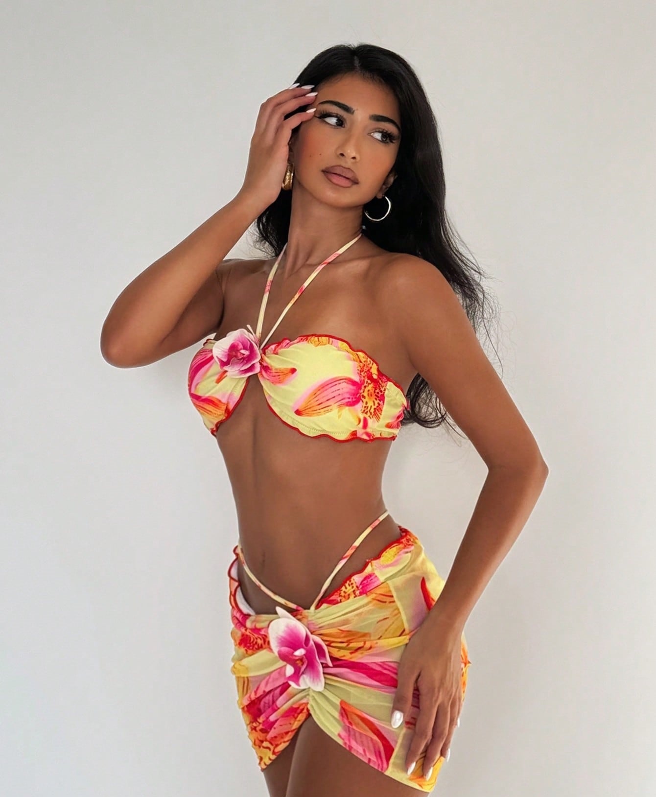 Girls Tropical Swimsuit – 2 Colors  | Size S-L
