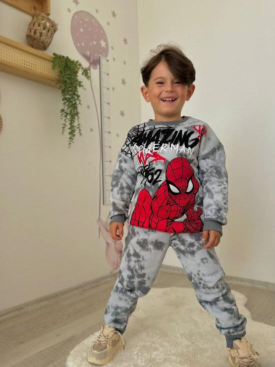Spiderman Outfit Warm Fleece 3-10y