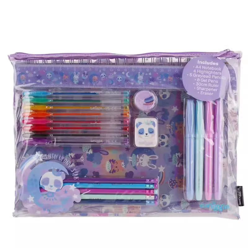 Smiggle Stationery Kit A4 Panda Design