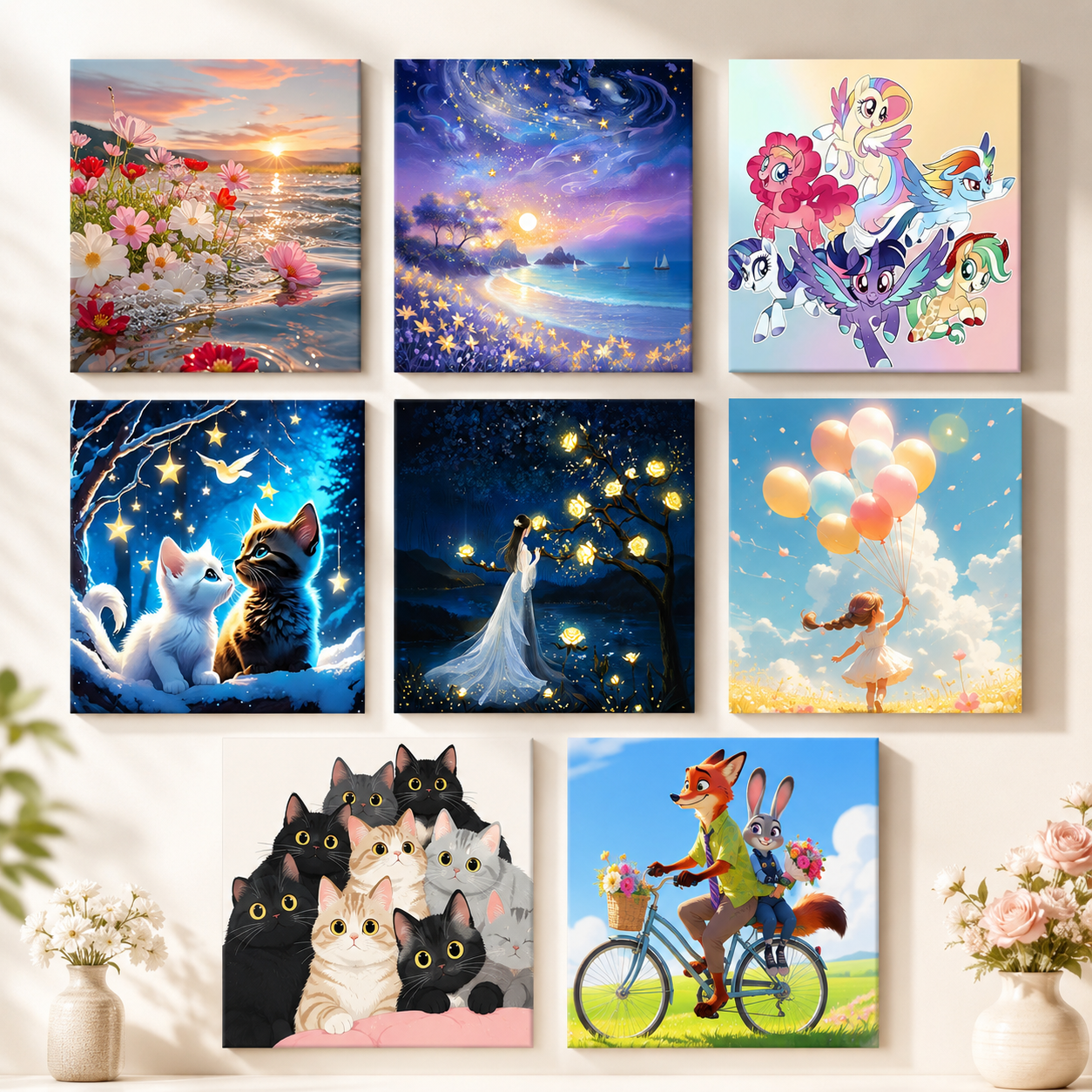 DIY Painting Art Kit – Assorted Beautiful Designs | 20×20cm