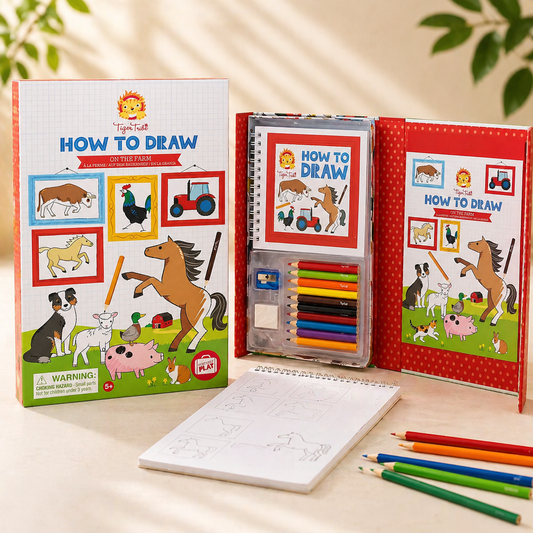 How To Draw - On the Farm | Tiger Tribe | Hard Cover | 5+