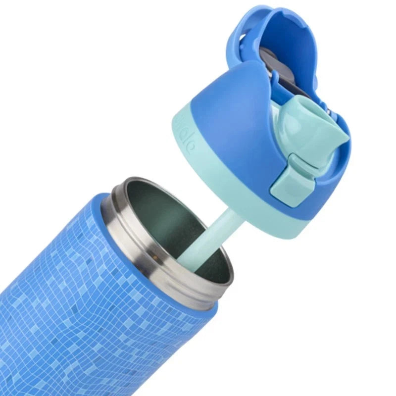 Owala Bottle Stainless Steel Free Sip Leak-proof Blue Squares 950ml