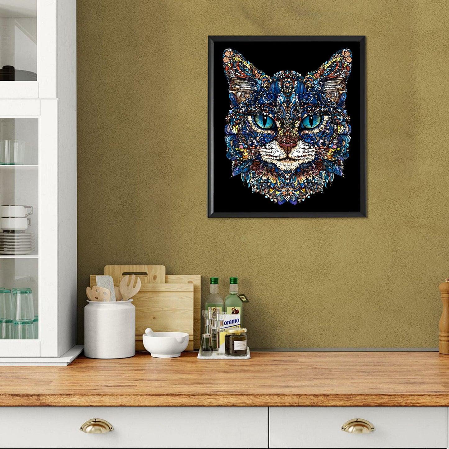 Mystic Cat Wooden Puzzle – 212 Pieces | Premium Animal Jigsaw Puzzle