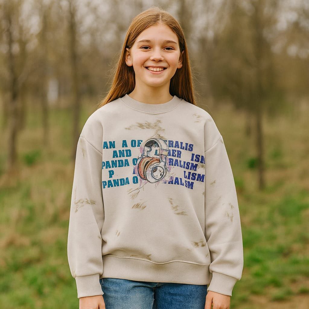 Sweatshirt With Fleece For Kids Size 4-10y