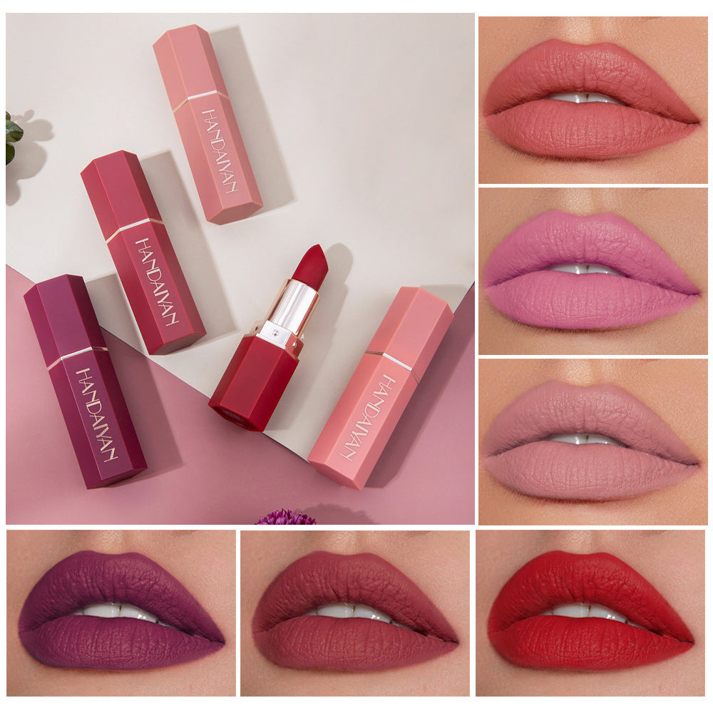 Matte Long Lasting Non Sticky Waterproof Lipstick Lip Gloss Cosmetic