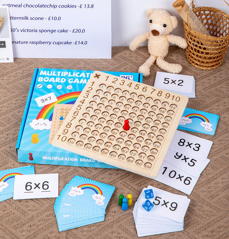 Wooden Multiplication Board Game | 36+ Months