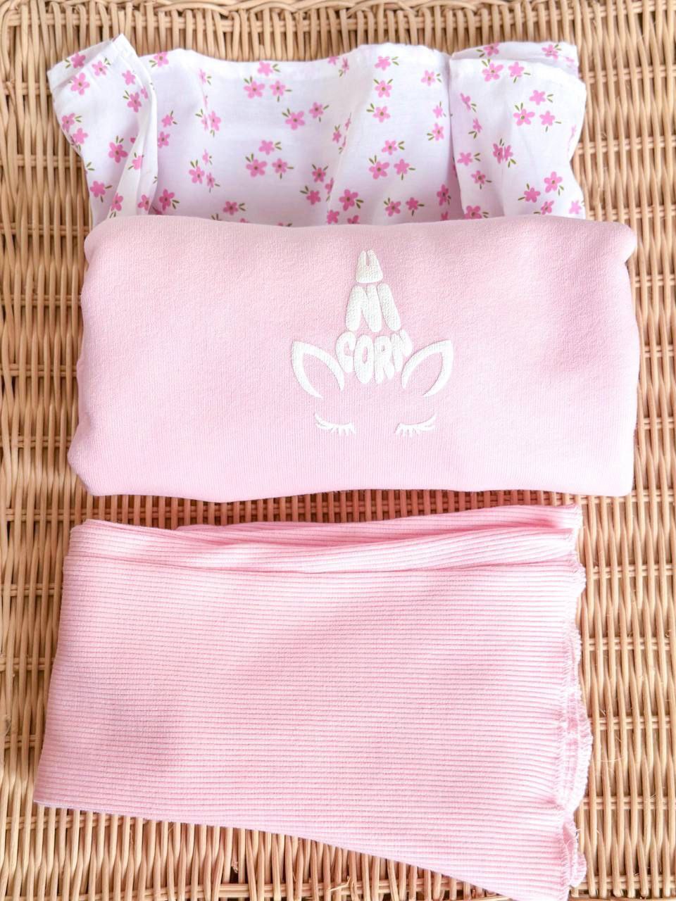 Outfit Cotton Unicorn Design Set Of 2 Pcs Size 2-8y