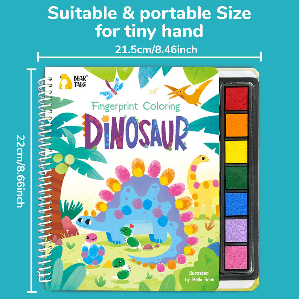 Finger Painting Activity Book | 30+ Scenes | 3+