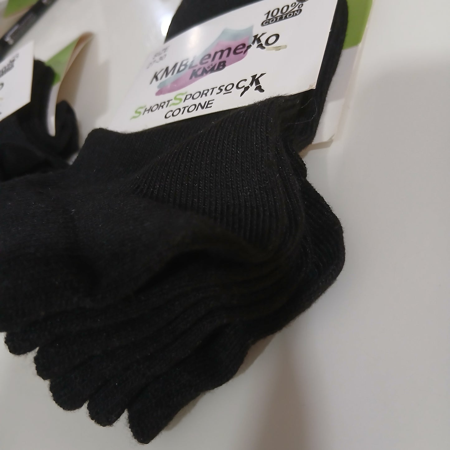 Short Socks Cotton 100% Size 24-30 (3 Pairs)