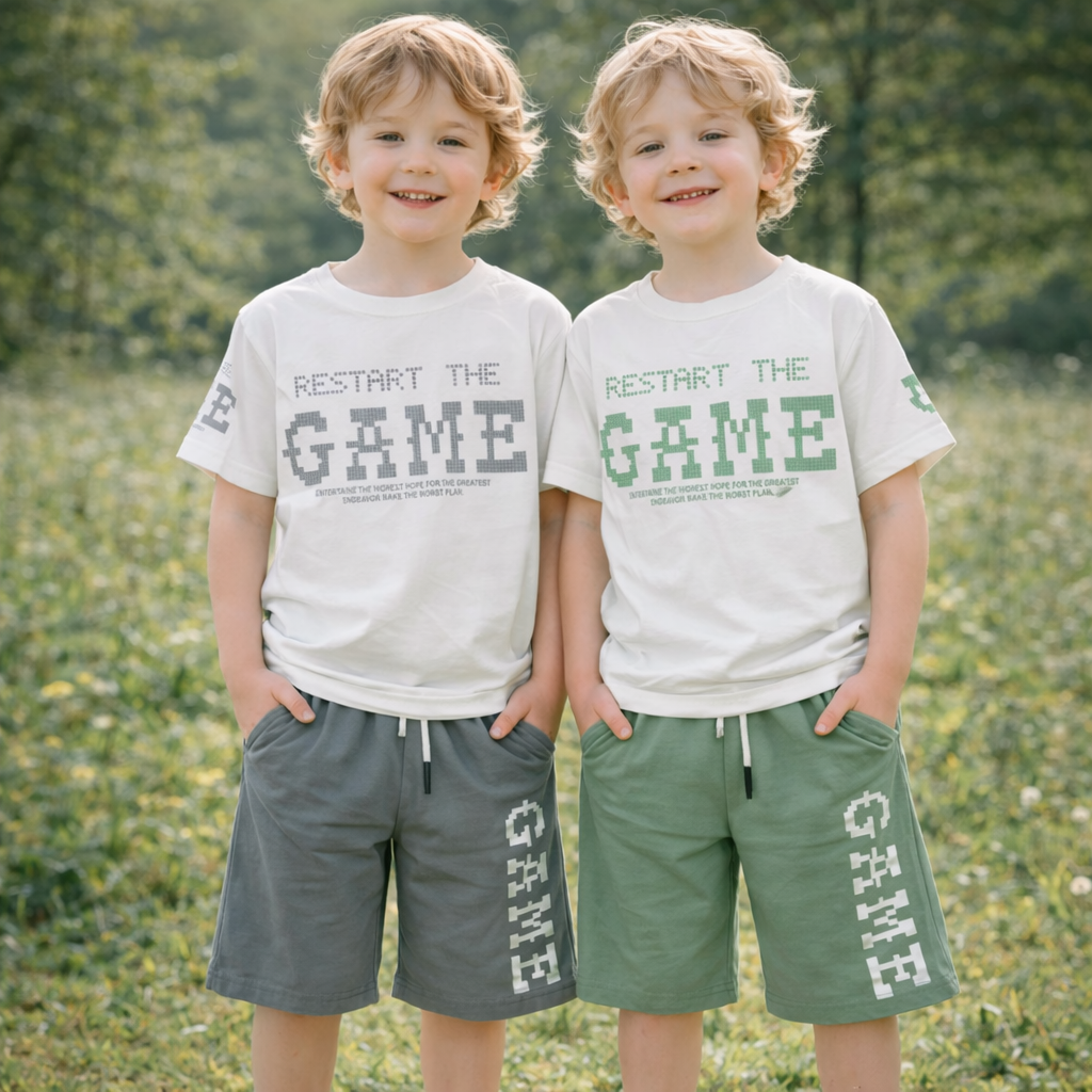Boys Cotton Game – Soft Summer Outfit (6–7Y)