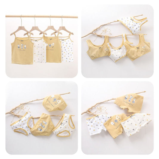 Girls Cotton Underwear 2-12Y - Mustard Flower | Build Your Own Set