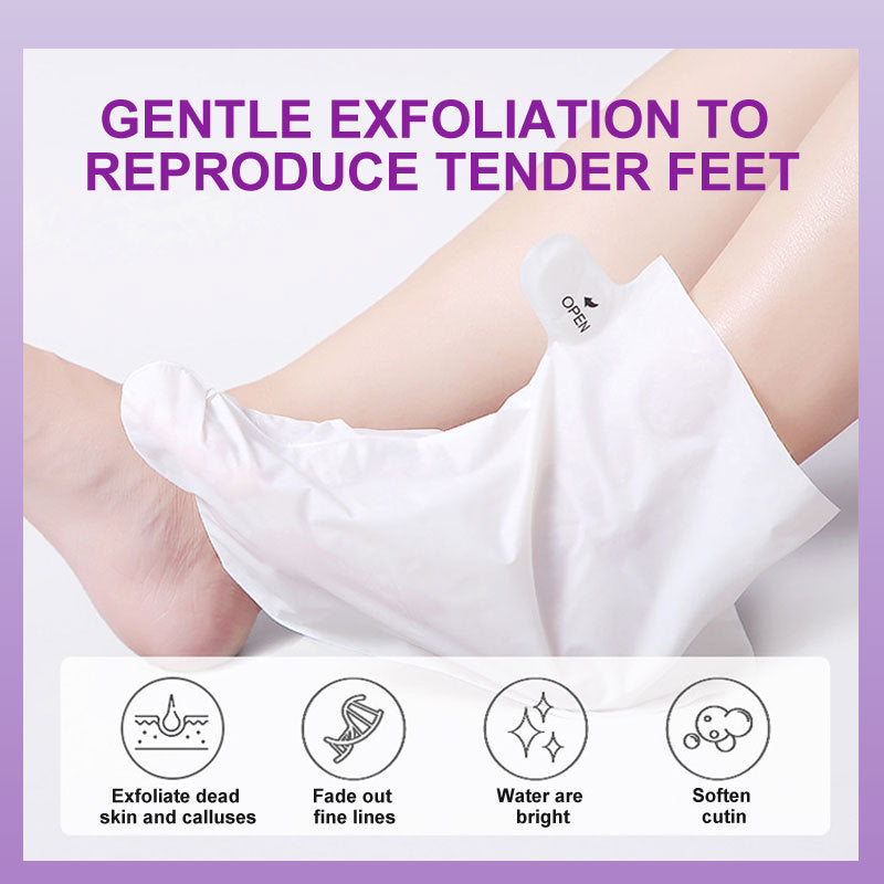 Foot Peel Mask for Dead Skin Removal | Dry Cracked Callus Remover | Foot Hydrating Sock Pedicure Essential | Make Your Feet Baby Soft,Lovander