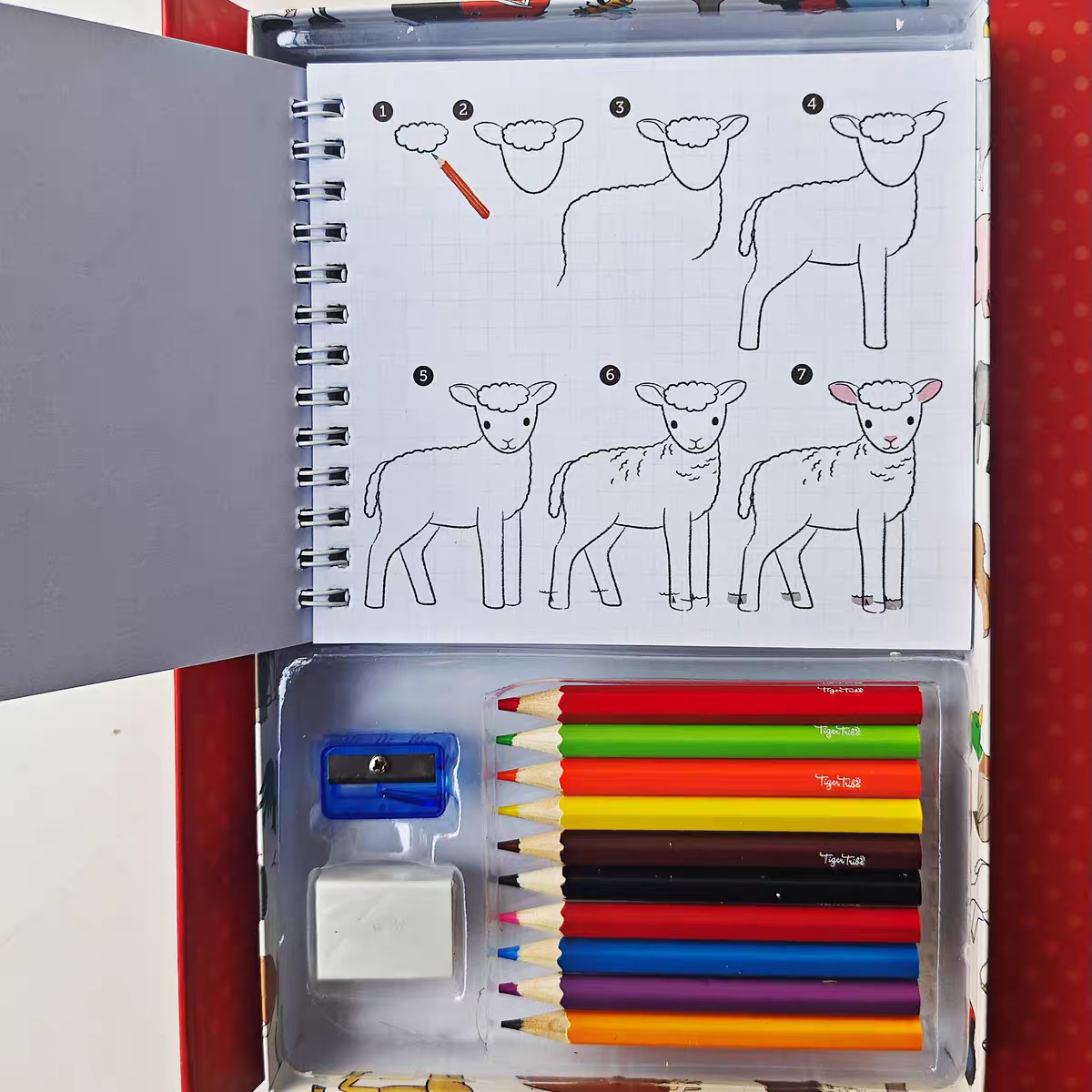 How To Draw - On the Farm | Tiger Tribe | Hard Cover | 5+