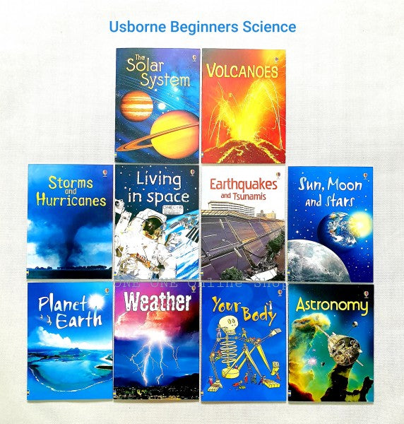 Usborne Beginners Science Collection 10 Books | Soft Or Hard Cover | 4+