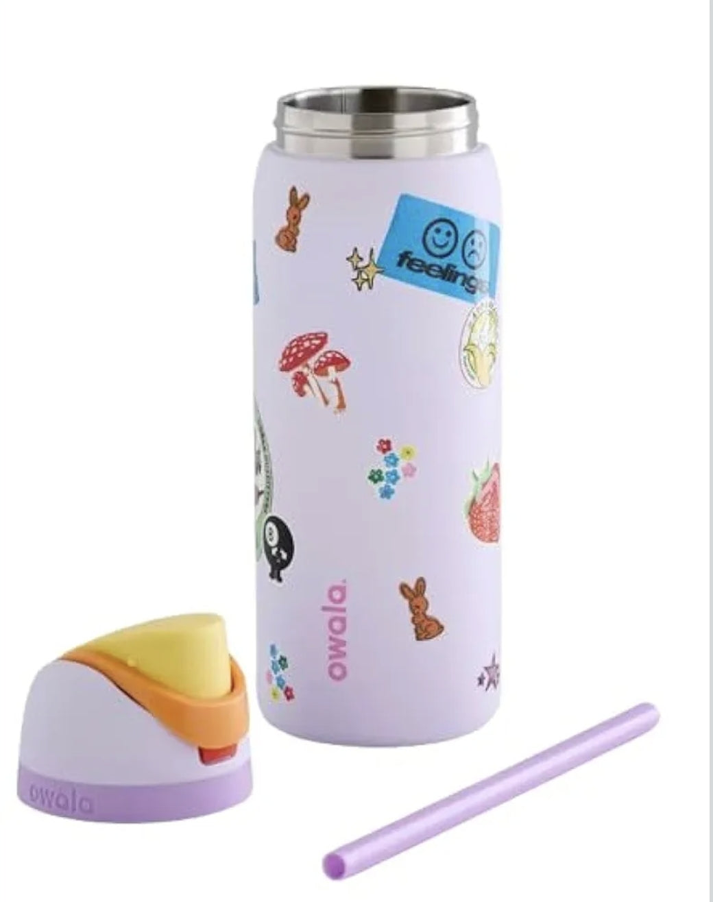 Owala FreeSip Stainless  Steel Water Bottle with Straw for Sports, Travel, and School BPA-Free 710-945ml