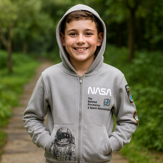 Light Jacket  With Fleece Nasa Design Size 5-14y