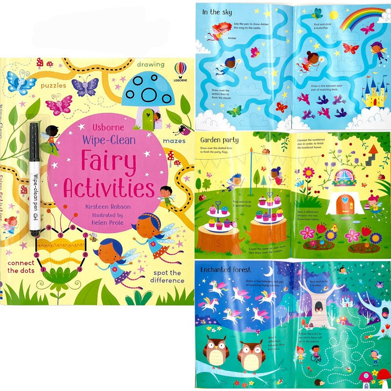 Usborne Wipe-Clean Books For Kids | Soft Cover | 3+