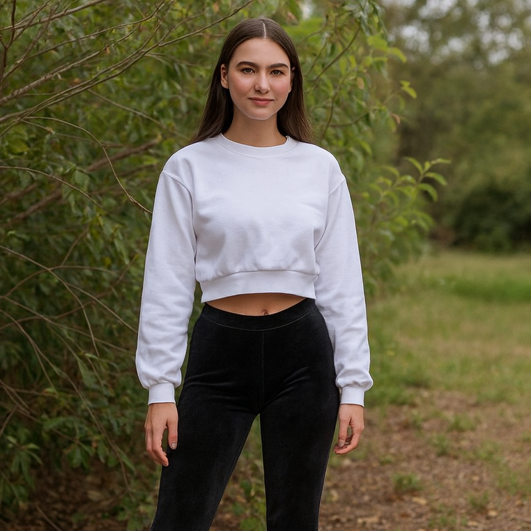 Crop Long Sleeve Size Small