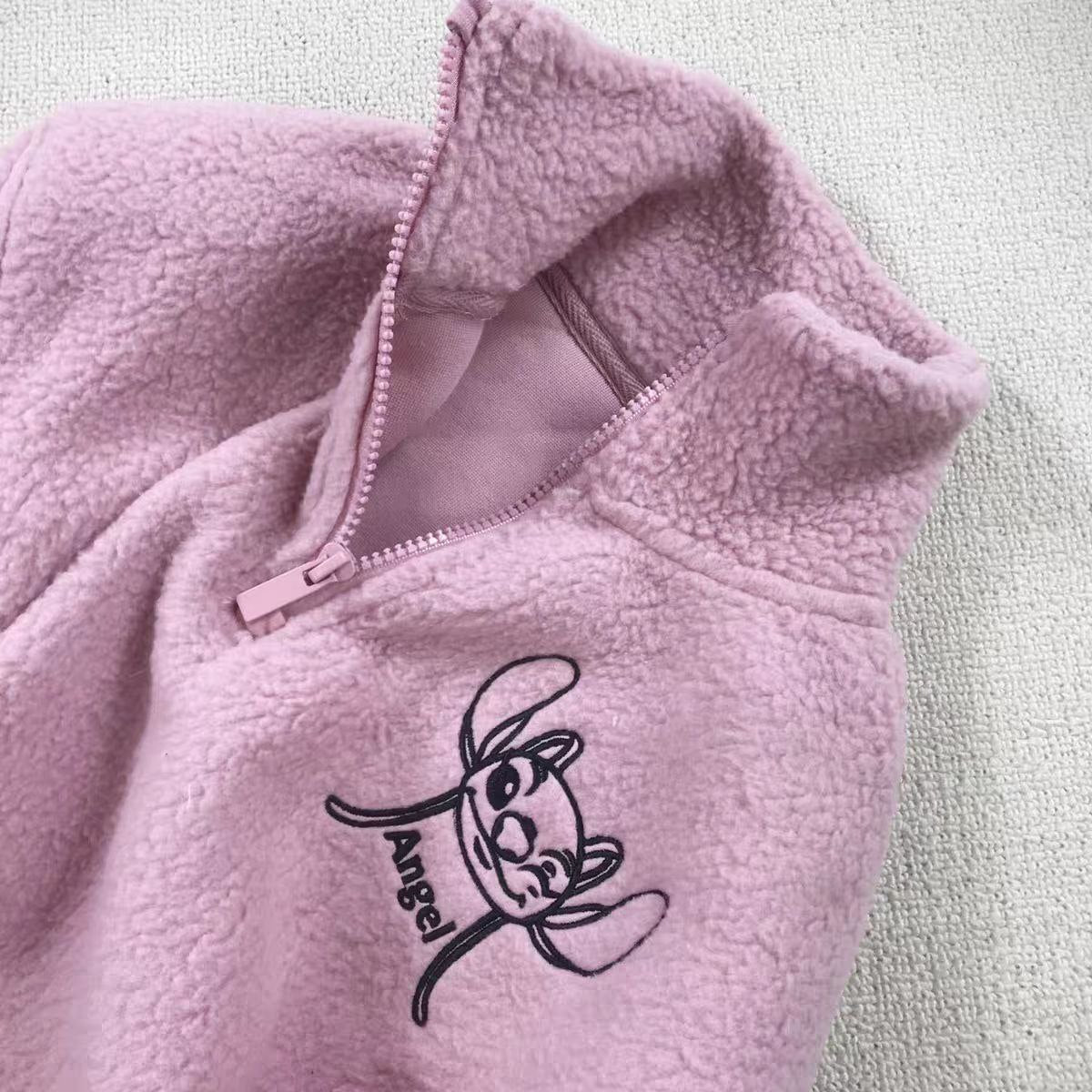 Warm Sweater With Zipper Stitch Angel Size 8-12y