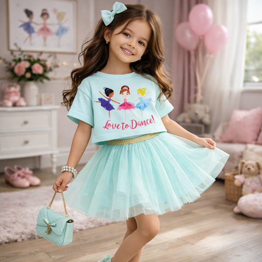 Outfit For Girls Dance Design  (5-6y)