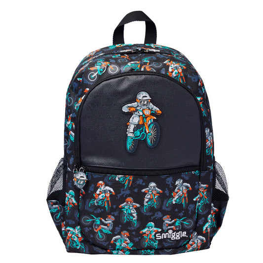 Smiggle Backpack Motorcycle Design 42cm G1-G3