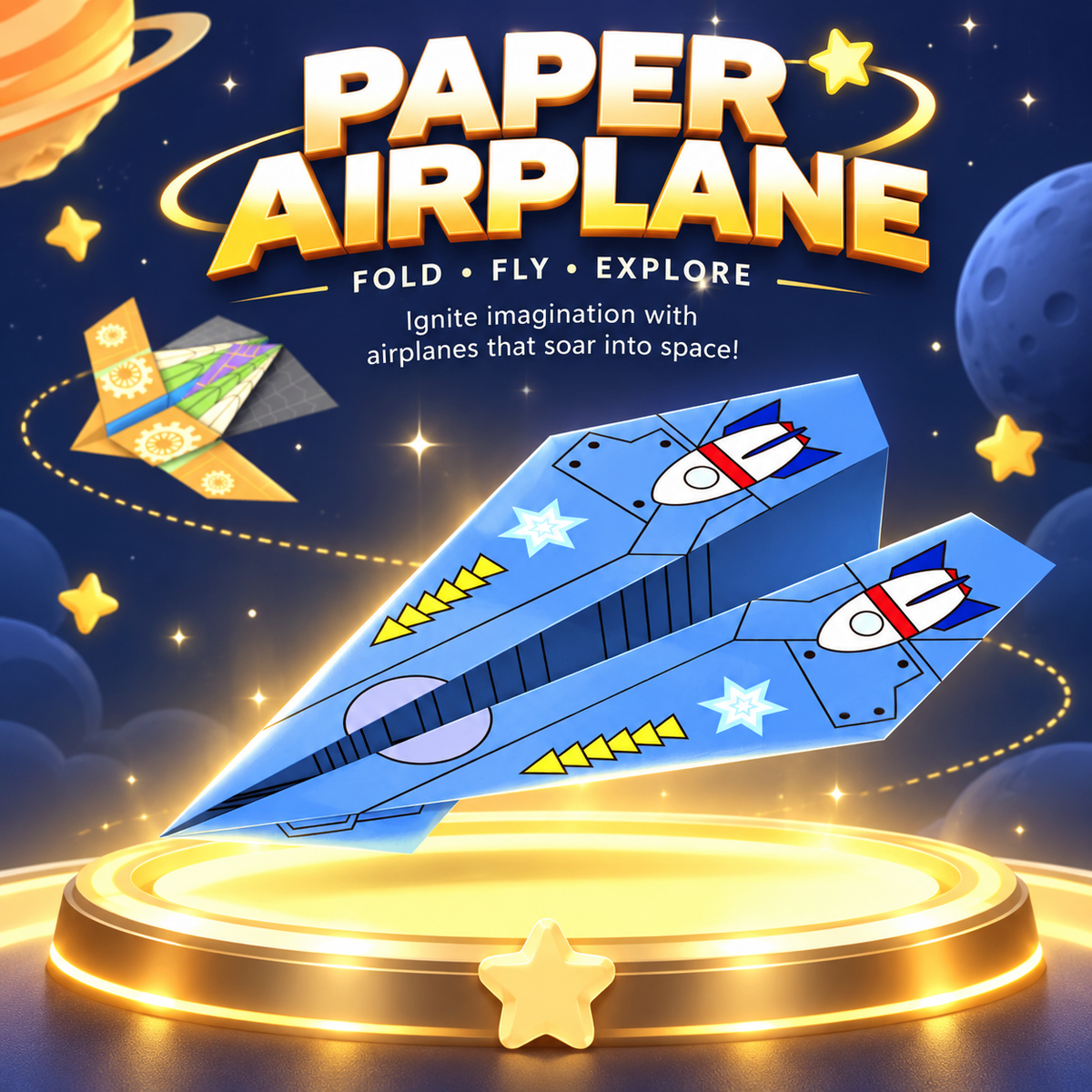 Kids' Paper Airplane Origami Kit | 3+