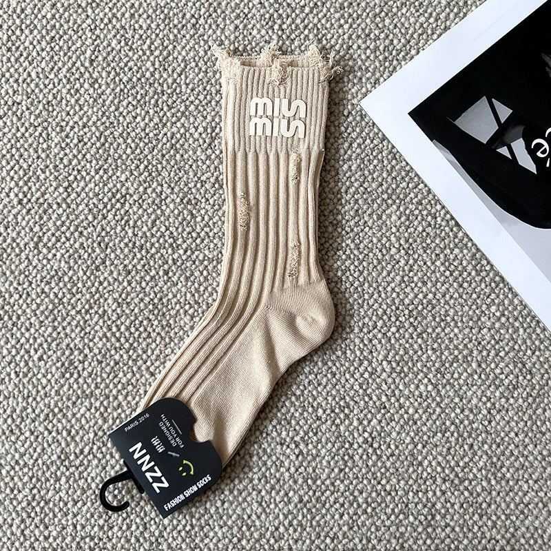 Cotton Socks Miu Miu 36-40 One Size