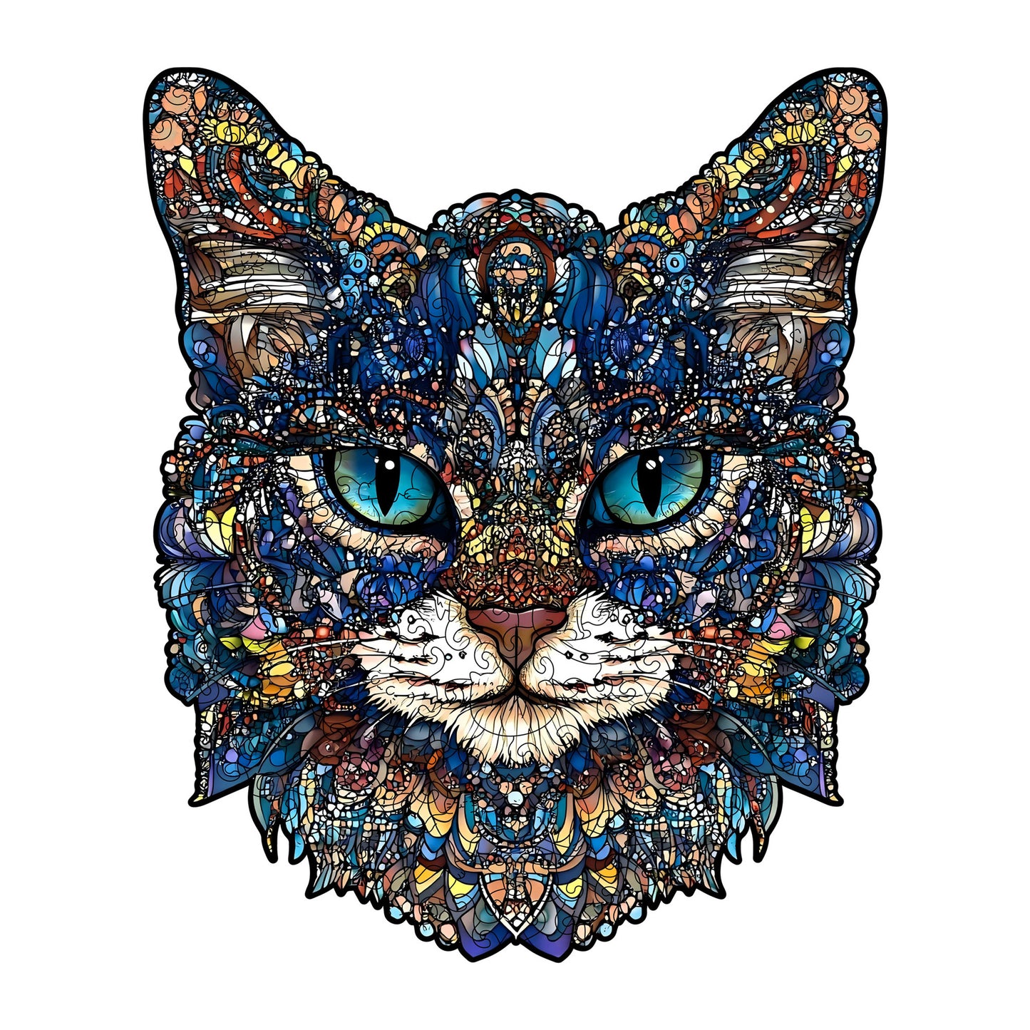 Mystic Cat Wooden Puzzle – 212 Pieces | Premium Animal Jigsaw Puzzle