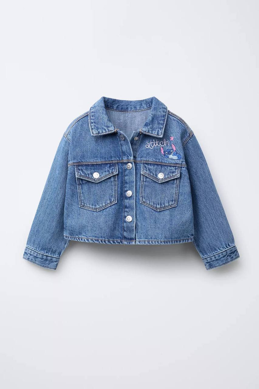 Outfit Jeans Set Jacket&Short Stitch Design Size 2-8y