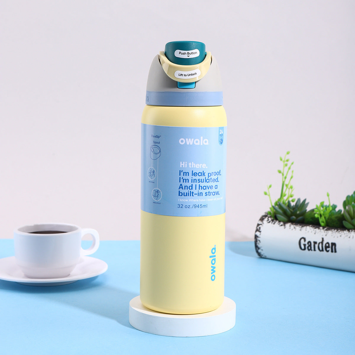 Owala Bottle Stainless Steel FreeSip Leak-proof | Sunny Daze | 710-950ml