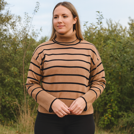 Sweatshirt For Women Cotton 100% High Neck Size L