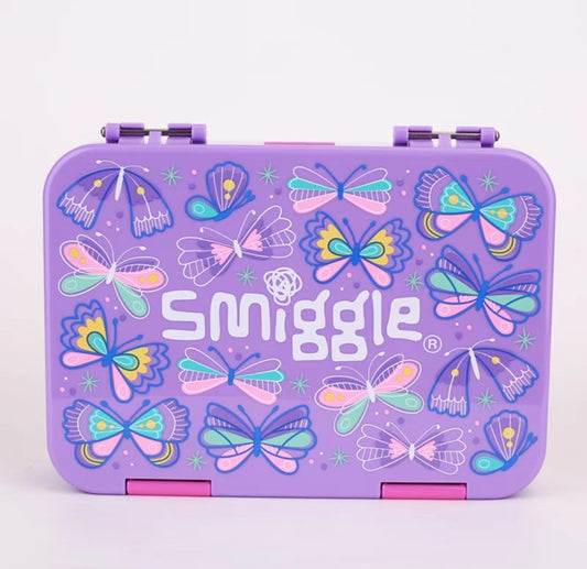 Amazing Smiggle Bento Lunch Box High-quality School 21x17x5cm