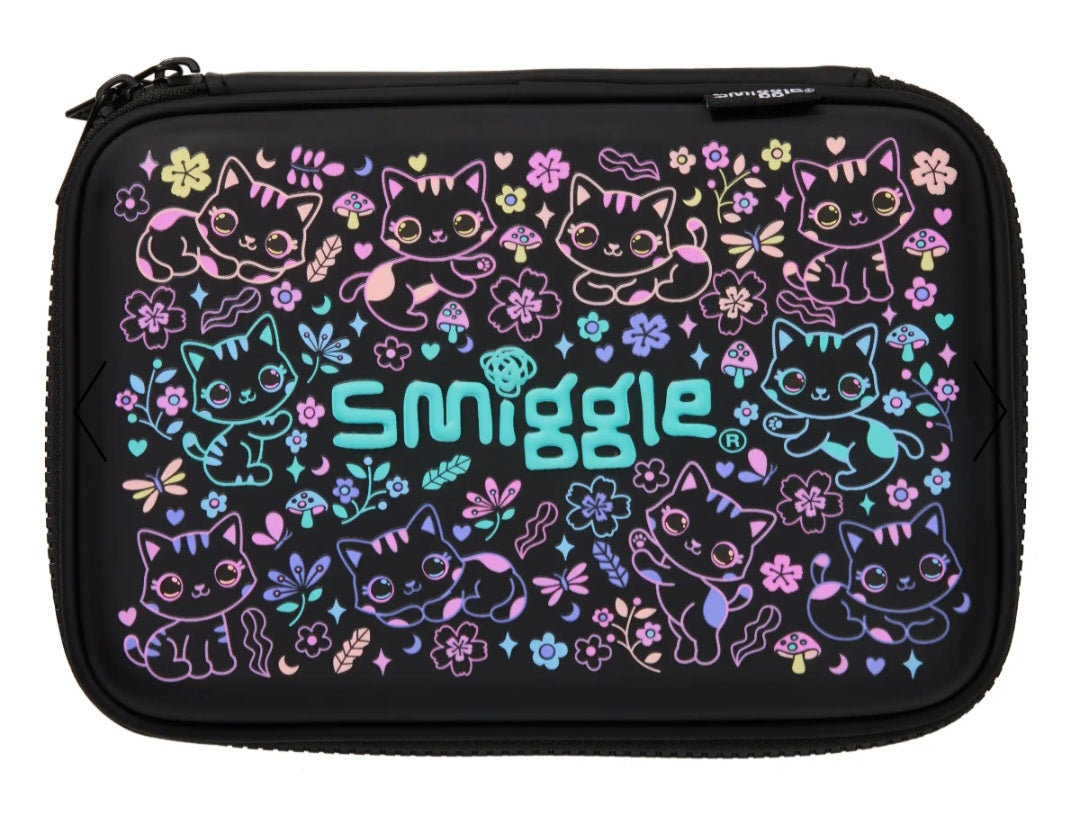 Smiggle Pencil Case Hardtop Cat Design