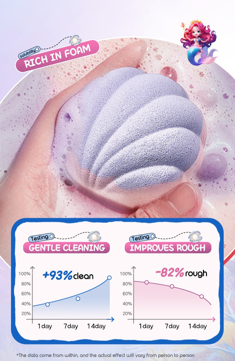 Shell Bath Bombs Bubble Stress Relief Self Care 120g