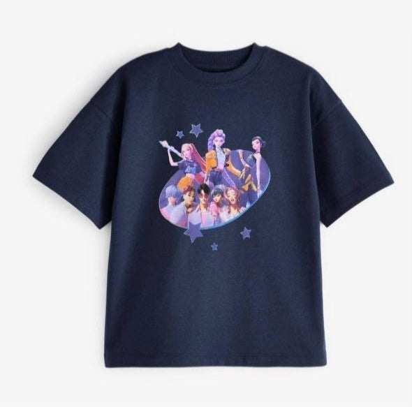 K-Pop Demon Hunters Oversized T-Shirt |Size 5-14y