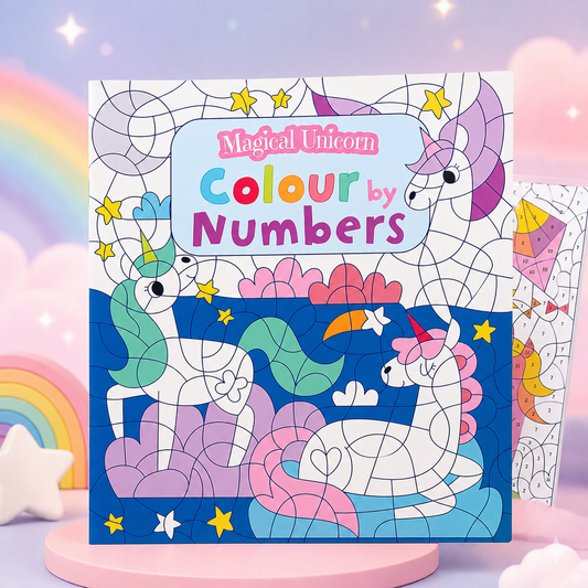Magical Unicorn Colour by Numbers Activity Book – 96 Pages | Ages 4+