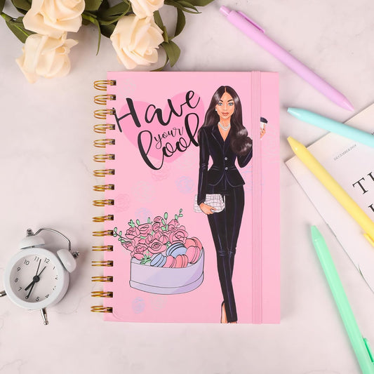 Have Your Cool Spiral Notebook with Elastic Band | A4