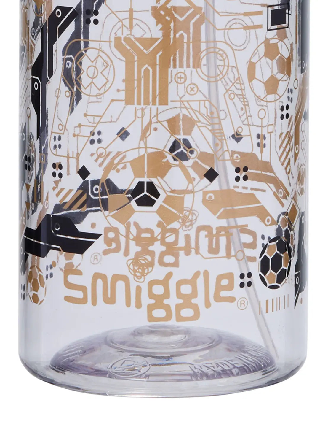 Smiggle Water Bottle - Gold Football | 560ml